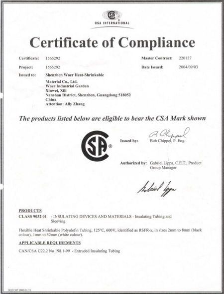 Certifications
